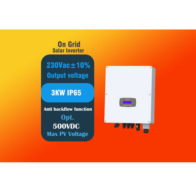 Inversor solar monofásico na rede 3KW 230Vac IP65